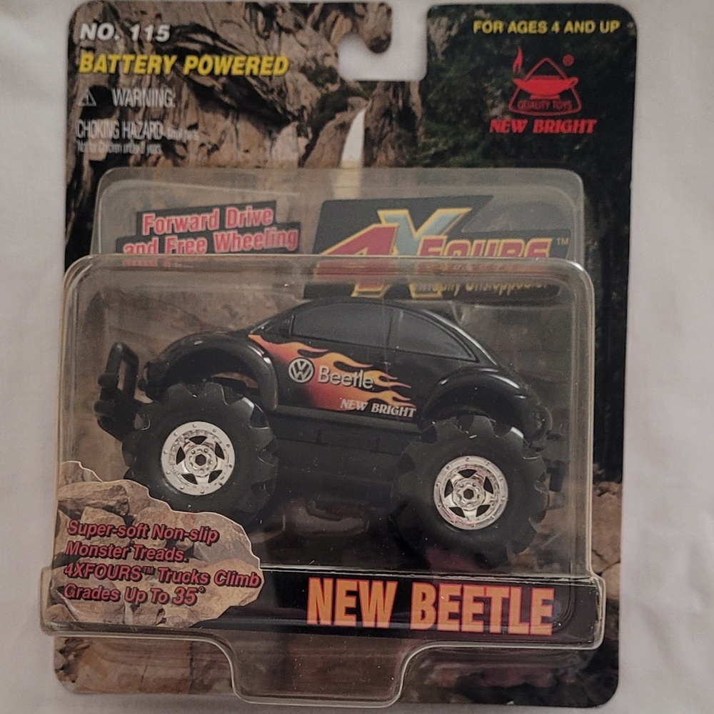 2002 New Bright Battery Powered Volkswagen New Beetle 4X4 No. 115 Rare Color NIP